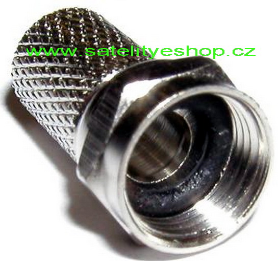 Konektor F s těsnící gumkou