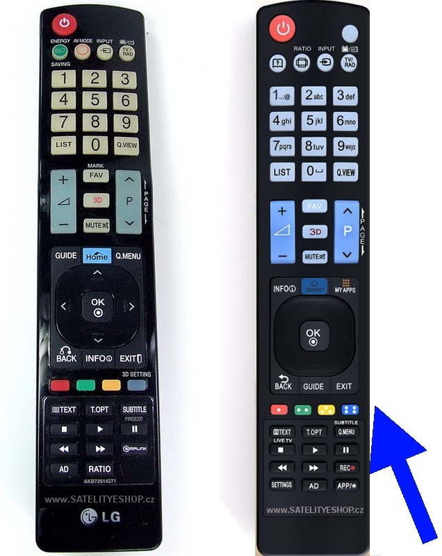 Dálkový ovladač LG AKB72914271 náhradní