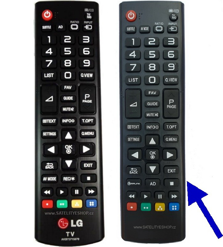 Dálkový ovladač LG AKB73715679 náhradní