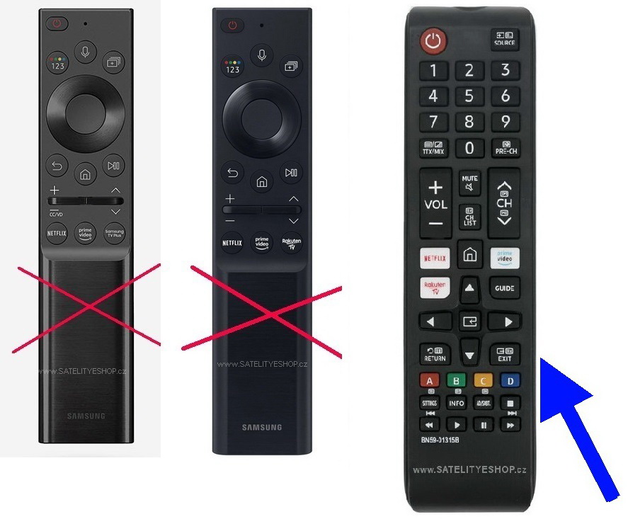 Samsung QE65QN85B náhradní dálkový ovladač tlačítkový