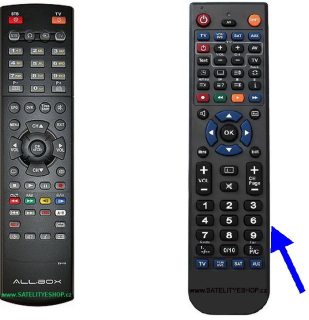 Dálkový ovladač Allbox HD3500IR náhradní