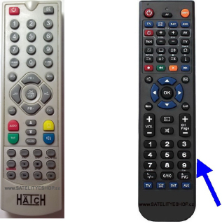 Dálkový ovladač Hätch DVB4042 HDMI , DVB 4002 náhradní
