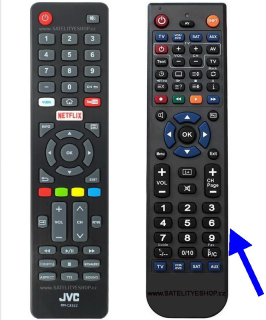 JVC RM-C3322 dálkový ovladač náhradní