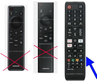 Samsung QE50Q80C náhradní dálkový ovladač tlačítkový