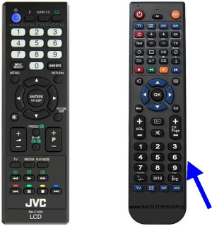 JVC RM-C1232 dálkový ovladač náhradní