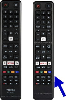 Toshiba CT-8053 dálkový ovladač náhrada