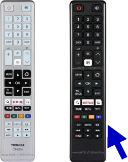 Toshiba CT-8054 dálkový ovladač náhradní
