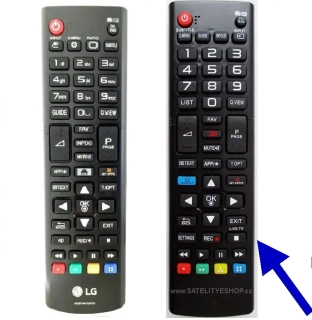 Dálkový ovladač LG 49UF6807 náhradní