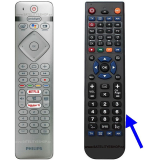 Dálkový ovladač Philips 43PUS7334  náhradní