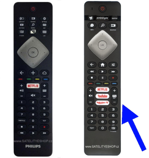 Philips 43PUS6452 dálkový ovladač náhradní