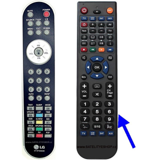 Dálkový ovladač pro LG 6710T00003E náhradní