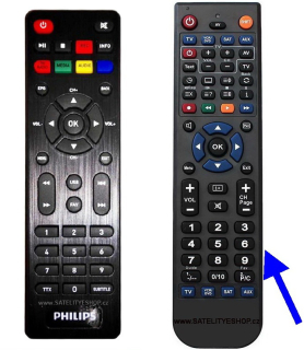 Dálkový ovladač Philips NeoViu T2  náhradní