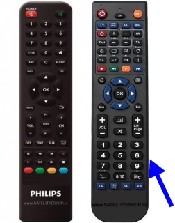Dálkový ovladač Philips DTR3502B náhradní