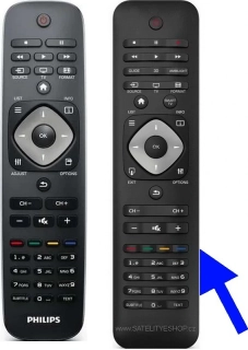 Philips 398GR8BD5NTPHT náhradní dálkový ovladač