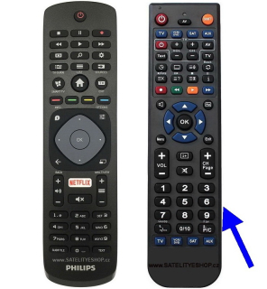 Philips 996596003606 dálkový ovladač náhradní