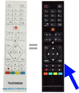 Telefunken RC39105 dálkový ovladač náhradní