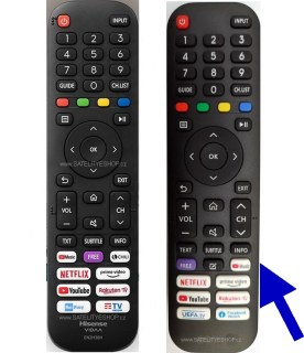 Hisense 55AE7210F náhradní dálkový ovladač