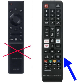 Samsung UE55AU7172 dálkový ovladač náhradní tlačítkový