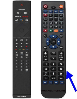 Philips 50PUS8505 náhradní dálkový ovladač