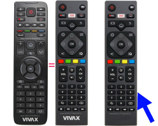 Dálkový ovladač Vivax 55UHDS61T2S2SM náhradní