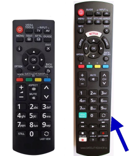Panasonic TX-L32EM6E  náhradní dálkový ovladač