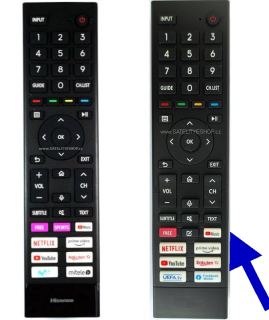 Hisense 43E7HQ náhradní dálkový ovladač