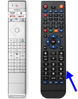 Philips 48OLED806 náhradní dálkový ovladač
