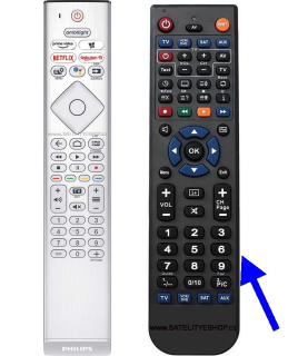 Philips  43PUS8807 náhradní dálkový ovladač