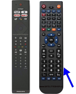 Philips 43PUS8546 náhradní dálkový ovladač