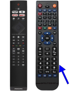Philips 55PUS7506 náhradní dálkový ovladač
