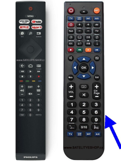 Philips 43PUS7406 náhradní dálkový ovladač