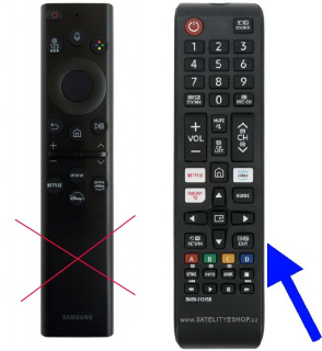 Samsung BN59-01386M náhradní dálkový ovladač tlačítkový malý