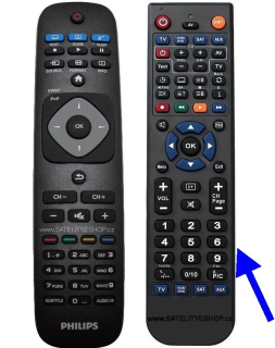 Philips 32HFL2819D dálkový ovladač náhradní