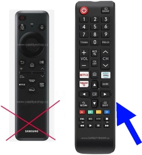 Samsung QE43LS03D náhradní dálkový ovladač tlačítkový