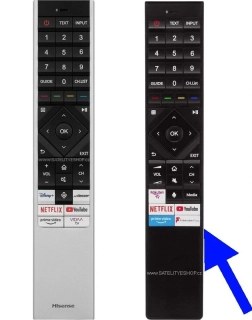 Hisense 55U7KQ náhradní dálkový ovladač