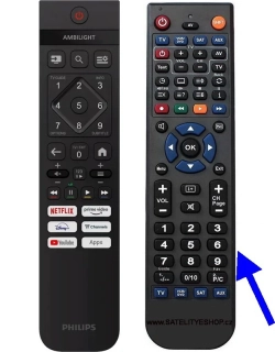 Philips 32PHS6000 náhradní dálkový ovladač