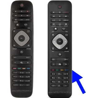 Philips 398GR8BD3NTPHT náhradní dálkový ovladač