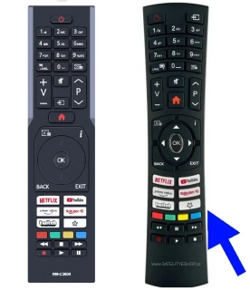 JVC RM-C3604 náhradní dálkový ovladač