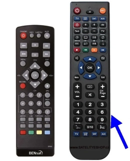 Bensat 125HD, 140HD , 150HD dálkový ovladač náhradní